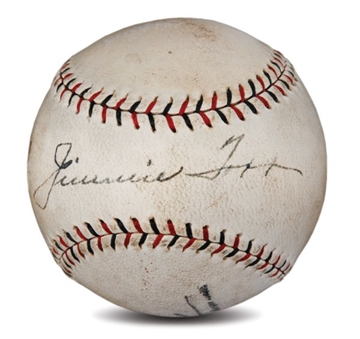 Jimmie Foxx Single-Signed Baseball